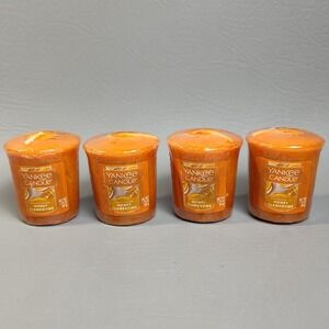 Yankee Candle Votive Candles Honey Clementine 1.75 oz Lot Of 4 RARE Retired HTF